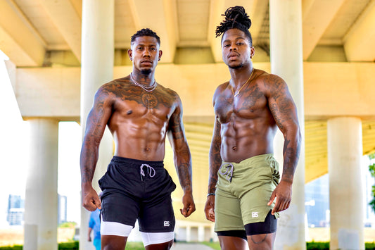 Built Solid Men's Athletic Shorts